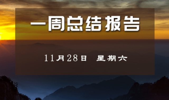 【每周总结】主板市场主导涨势 11-28