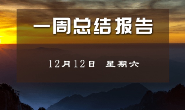 【每周总结】周K线多头优势继续 12-12