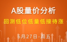 【解密量价涨跌】回测低位低量低接待涨
