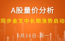 【解密量价涨跌】同步金叉中长期涨势启动 6-16