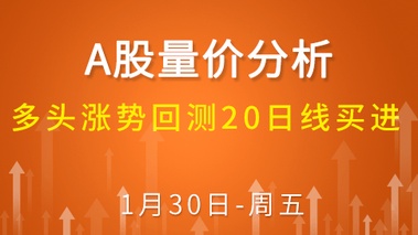 【解密量价涨跌】多头涨势回测20日线买进 1-30