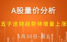 【解密量价涨跌】五子送财趋势待增量上涨 5-30