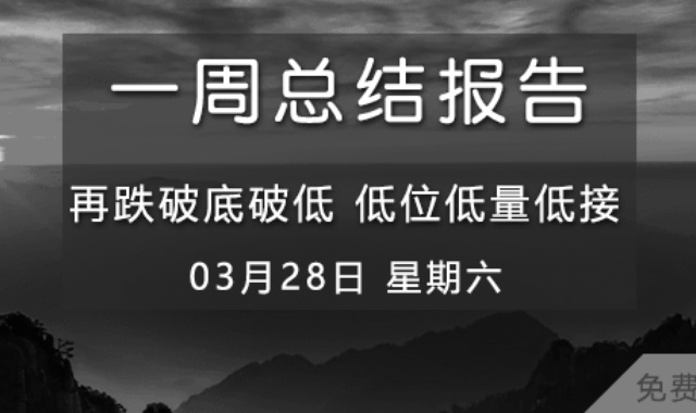 【免费视频】再跌破底破低 低位低量低接