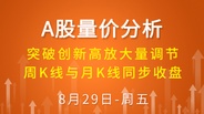 【解密量价涨跌】突破创新高放大量调节 周K线与月K线同步收盘 8-29