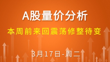 【解密量价涨跌】本周前来回震荡修整待变 3-17